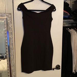 Black mini dress